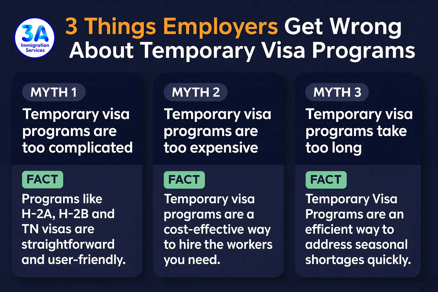 3 things employers get wrong about the temporary visa programs